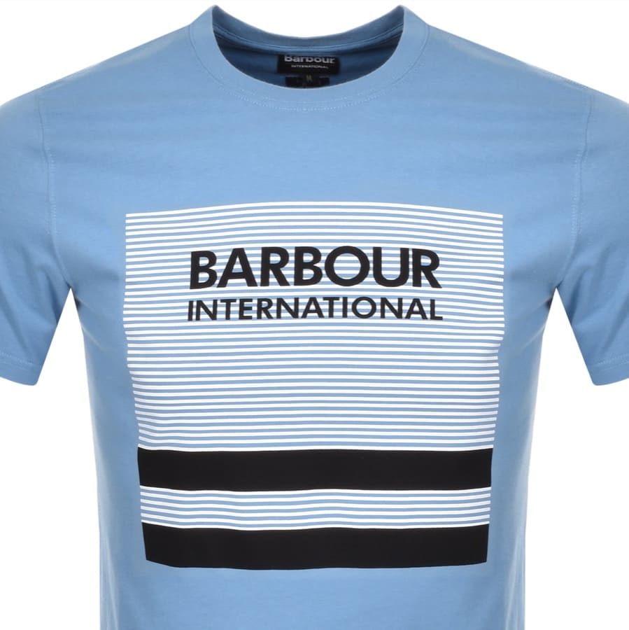 Alternative Image for ProductBarbour International Control Logo T Shirt Blue2